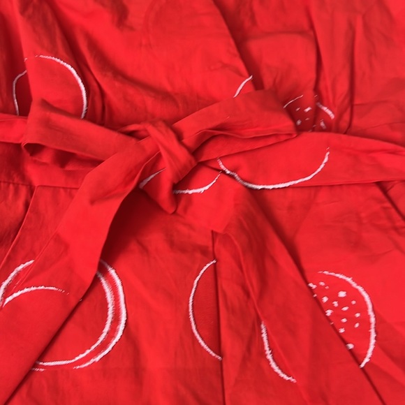 Evo Franco - ANTHROPOLOGIE- RED circle jumper ❤️ XS - Picture 5 of 7